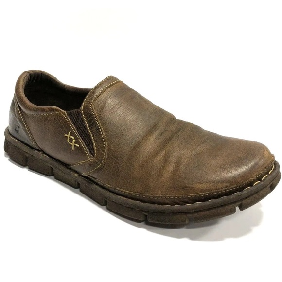 Born Men’s Sawyer, Brown Slip-On Loafers, Size 14 M - Picture 1 of 6